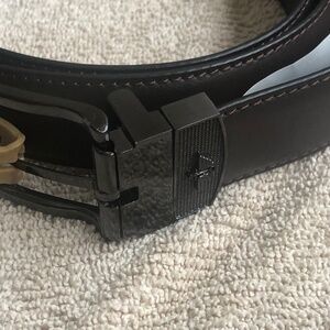 Dockers Reversible Dress Belt Black Brown Mens Sz M 34-36 Faux Leather NWT